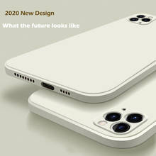 2020 новый роскошный жидкий силиконовый чехол для iPhone 11 Pro Max 12 защитный чехол для iPhone X XS MAX XR 7 8 6 6S PLUS SE 2020 2024 - купить недорого