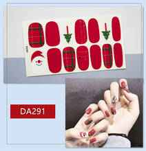 Lamemoria 14Tips DA полное покрытие наклейки для ногтей s Обертывания DIY наклейки для ногтей простые наклейки s самоклеющиеся наклейки для ногтей водонепроницаемые 2024 - купить недорого