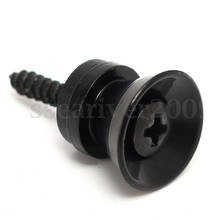 8 Pair Black Strap Lock End Pin For Electric Guitar Bass Strap Buttons Part 2024 - buy cheap