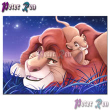 5d cartoon animals Diamond Painting Cross Stitch embroidery The Lion King and his friends full Square\Round Home Decoration Gift 2024 - buy cheap