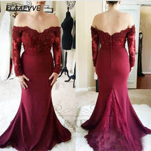 Vintage Lace Bridesmaid Dresses Long Sleeves 2021 South African Lace Applique Bridesmaid Dress Black Girls Wedding Party Gown 2024 - buy cheap