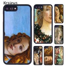 Krajews sandro botticelli renascentista arte caso de telefone para iphone 5 se 6s 7 8 plus x xs xr 11 12 13 pro max samsung galaxy s9 s10 2024 - compre barato