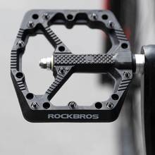Rockbros-pedal de bicicleta de plataforma chata, para ciclismo, mountain bike e bmx 2024 - compre barato
