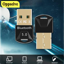 2 в 1 USB Bluetooth 5,0 Bluetooth 5,0 адаптер приемник беспроводной Bluethooth Dongle музыкальный Bluetooth передатчик для ПК компьютера 2024 - купить недорого