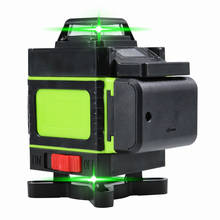Laser verde autonivelador 4d 3d, nivelador a 360, melhor visibilidade, 16 linhas de laser, autonivelamento, 12 linhas de laser para áreas internas e externas 2024 - compre barato
