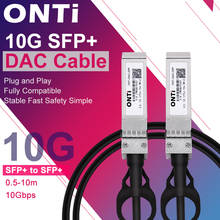 Пассивный кабель ONTi 10G SFP + Twinax, медный (DAC), 0,5-10 м, для коммутаторов Cisco,Huawei,MikroTik,HP,Intel и т. д. 2024 - купить недорого