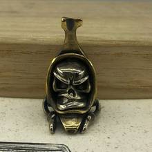 EDC Tools Knife Beads Brass Banana Skull Lanyard Bead Paracord Knife Tool Pendant 2024 - buy cheap