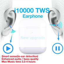 I10000 TWS Headphone Bluetooth 5.0 Earphone Wireless Charging Mini Earbuds 1:1 Replica Sport Headset For Smart Phone PK Aire 2 3 2024 - купить недорого
