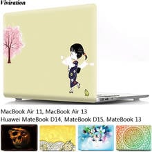 Capa para celular huawei, capa de anime para huawei matebook 13, matebook d15, matebook d14 coloridos/waq9rp/waq9l e para macbook air 11 air 13 2020 2024 - compre barato