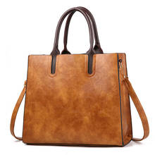 Женская кожаная сумка, женские роскошные сумки, женская сумка, дизайнерская сумка, Высококачественная винтажная сумка с ручками, Женская Ретро сумка-тоут 2024 - купить недорого