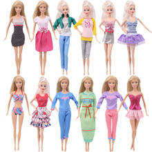 Roupas de boneca todo o estilo vestido roupa graça multicolorido moda diário usar ternos para barbies & 1/6 bjd boneca acessórios, gerações 2024 - compre barato
