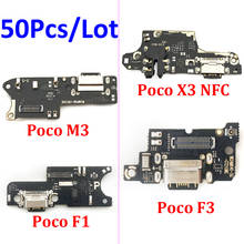 50Pcs/Lot，For Xiaomi Mi 11 Lite Poco X3 Pro M3 F1 X3 NFC Poco F3 / Redmi K40 USB Charging Port Board Flex Cable Connector Parts 2024 - buy cheap