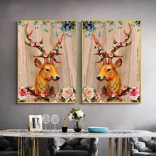 5D DIY Diamond Painting Cross Stitch Embroidery Deer Print Mosaic Handmade Full Square Round Drill Room Wall Decor Craft Gift 2024 - buy cheap