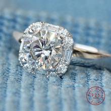 Женское кольцо для ночного клуба, простое кольцо из 100% серебра 925 пробы для вечеринок и свадебных торжеств 2024 - купить недорого