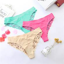Sexy Low-waist Briefs Thong G-String  Lingerie  Women Embroidery Lace Panties Lace String Tanga Soft Thong Seamless Bragas Mujer 2024 - buy cheap