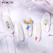 Kads pedras de strass coloridas para arte de unha, decorações de arte de unha em cone branco, formatos para manicure, strass, acessórios de beleza 2024 - compre barato