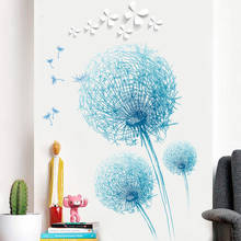 Dandelion criativo adesivo de parede papel de parede pintura na sala estar quarto banheiro decoração do casamento diy 2024 - compre barato
