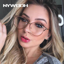 NYWOOH Cat Eye Finished Myopia Glasses Women Sexy Metal Nearsighted Eyeglasses Prescription -1.0 2.0 2.5 3.0 3.5 to 6.0 Diopter 2024 - buy cheap