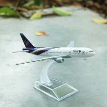 Thai airways boeing 777 modelo de aeronaves 6 "metal avião diecast mini moto coleção brinquedos educativos para crianças 2024 - compre barato