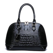 2020 роскошные сумки, женские сумки, дизайнерские, высокое качество, крокодиловый узор, лакированная кожа, сумка через плечо, известный бренд, сумка-мессенджер 2024 - купить недорого
