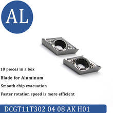 DCGT11T302 DCGT11T304 DCGT11T308 AK H01 100%, fresadora de aleación de aluminio, herramienta de torno de CNC, procesamiento de aluminio 2024 - compra barato