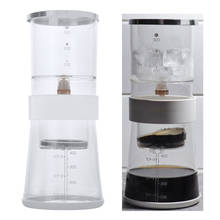 Jarra de café fria ajustável 400ml, máquina de café gelo, recipiente de vidro 2024 - compre barato