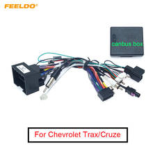 FEELDO-REPRODUCTOR DE Radio multimedia para coche, arnés de cables Android de 16 pines con caja Canbus para Chevrolet Cruze Trax Aveo Buick Regal, Cable de alimentación 2024 - compra barato