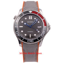 Bliger-relógio de pulso mecânico miyota, masculino, automático, com pulseira de borracha, com calendário, à prova d'água, modelo de luxo 2024 - compre barato