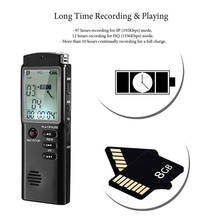 2 In 1 Mini Voice Recorder  8GB 16GB 32GB USB Large Display Screen HD Noise Reduction Super Long Recording Device MP3 Player 2024 - купить недорого