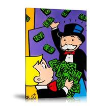 HD Print Alec Monopoly Oil Painting Home Decor Wall Art on Canvas Richie Giving Giving to Monopoly Canvas Printings Painting 2024 - buy cheap