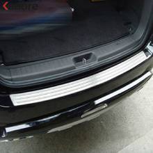 For Hyundai Santa Fe 2010 2011 2012 Stainless Steel Rear Outer Bumper Protector Guard Cover Car Back Trunk Streamer Tread Plate 2024 - buy cheap