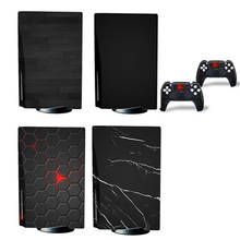 Pegatinas protectoras para consola de juegos PS5, adhesivos de piel para 2 controladores, adhesivos protectores para PlayStation 5 2024 - compra barato