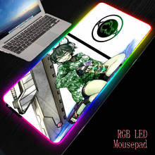 MRGBEST Sexy Anime Girl LED RGB Gaming Large Gamer Mousepad USB Backlit  Non-Slip Rubber Computer Mat Keyboard Desk Pad 2024 - buy cheap