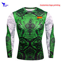 3d impresso secagem rápida compressão correndo t camisa dos homens de manga longa ginásio aptidão rashguard camisas estiramento camiseta superior personalizado 2024 - compre barato