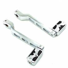 2pcs Motorcycle Chrome Gear Lever Shifter w/ Footrest Foot Pegs For Harley FLSTSB Electra Glide Heritage Softail Night Train 2024 - buy cheap