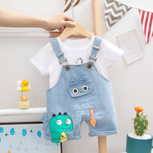 Summer new children's T-shirt short sleeve boy cute cartoon casual clothes + pants 2 piece Boy Sets clothing 2024 - buy cheap