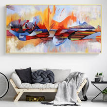 Pintura abstrata de buda aquarela, tela de pintura a óleo, poster religioso e impressões, quadros, quadros de arte de parede para sala de estar 2024 - compre barato