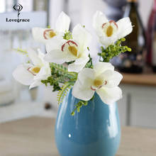 Lovegrace подружки невесты свадебный цветок букет Орхидея из искусственного шелка Цветок Белый Розовый Магнолия DIY вечерние украшения для дома и офиса 2024 - купить недорого