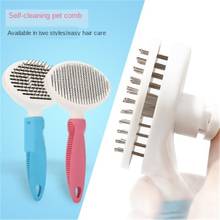 Dog Hair Removal Comb Grooming Cats Comb Pet Products Cat Flea Comb Pet Comb for Dogs Grooming Toll Automatic Hair Brush Trimmer 2024 - buy cheap