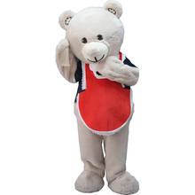 Long Fur Teddy Bear Mascot Costume Suits Cosplay Party Game Dress Outfits Clothing Advertising Carnival Halloween Xmas Easter US 2024 - buy cheap