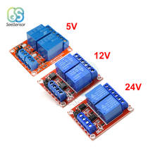 2 Channel Relay Module DC 5V 12V 24V High and Low Level Trigger Relay Control with Optocoupler 2024 - buy cheap