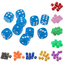10pcs 16mm Six-sided D6 Dice for Dungeons & Dragons D&D TRPG Dices Party Gambling Dices Game Digital Dices 2024 - buy cheap