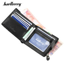 Baellerry New Men's Small Wallet Purse High Quality Card Holder Slim Wallets Men Many Card Slots Man Purse Brand Carteras 2024 - buy cheap