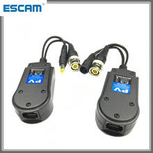 For HD CVI/AHD/TVI Twisted BNC CCTV Passive Transceivers Cat5 CCTV UTP Video Balun IPC For 2MP 3MP 4MP ESCAM 230PV 200M Range 2024 - buy cheap