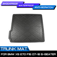 Alfombrilla para el suelo del coche, cubierta antibarro para el maletero trasero, para BMW X5, E70, F15, 5 plazas, 2007-2018 2024 - compra barato