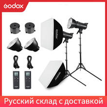 2x Godox SL-60W 60Ws 5600K Studio LED Continuous Photo Video Light + 2x 1.8m Light Stand + 2x 60x90cm Softbox LED Light Kit 2024 - buy cheap