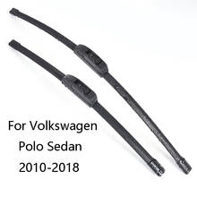 Car Windshield Wiper Blades For Volkswagen Polo Sedan from 2010 to 2018 Car Windscreen wiper Rubber 2024 - buy cheap