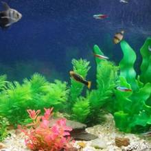 1pc Fish Tank Aquarium Artificial Plastic Grass Ornaments Green Water Grass Viewing Decorations Underwater Aquatic Pet Supplies 2024 - buy cheap