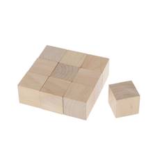 4cm Wooden Cubes, 10pcs Unfinished Square Wood Blocks for Kids Math Teaching, Crafts & DIY Projects 2024 - buy cheap