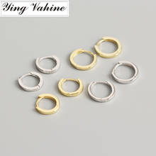 Ying Vahine 100% 925 пробы серебряные маленькие круглые серьги-кольца для женщин 2024 - купить недорого